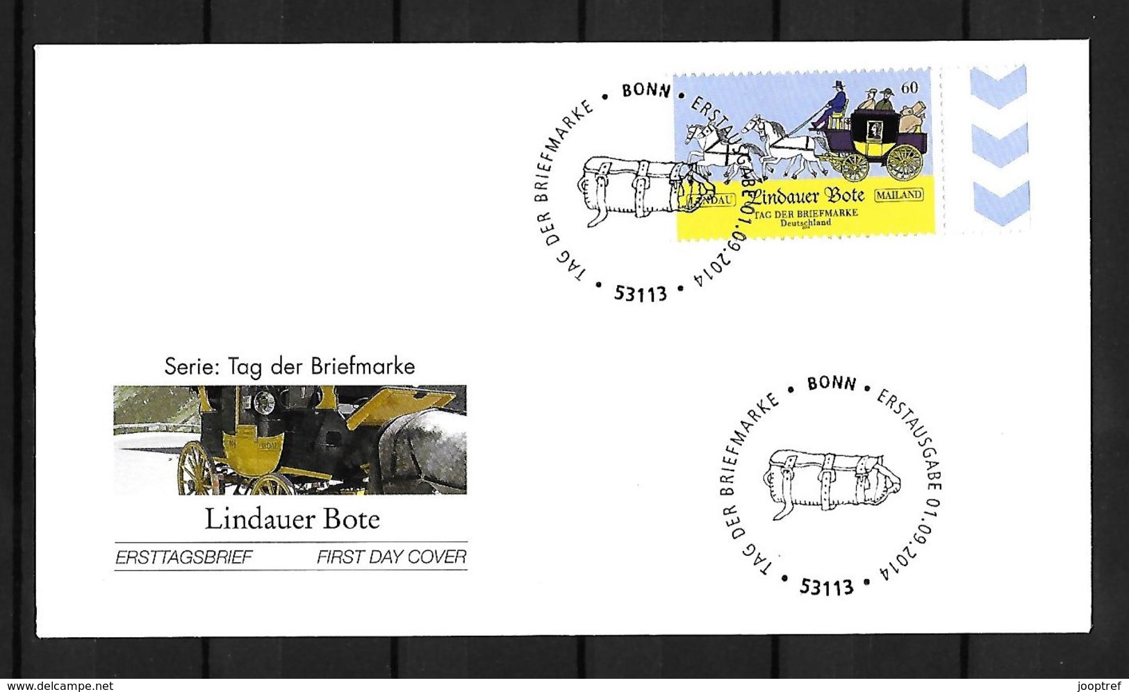 2014 Joint / Gemeinschaftsausgabe Deutschland Liechtenstein Österreich Schweiz, FDC DEUTSCHLAND: Lindauer Bote - Gezamelijke Uitgaven