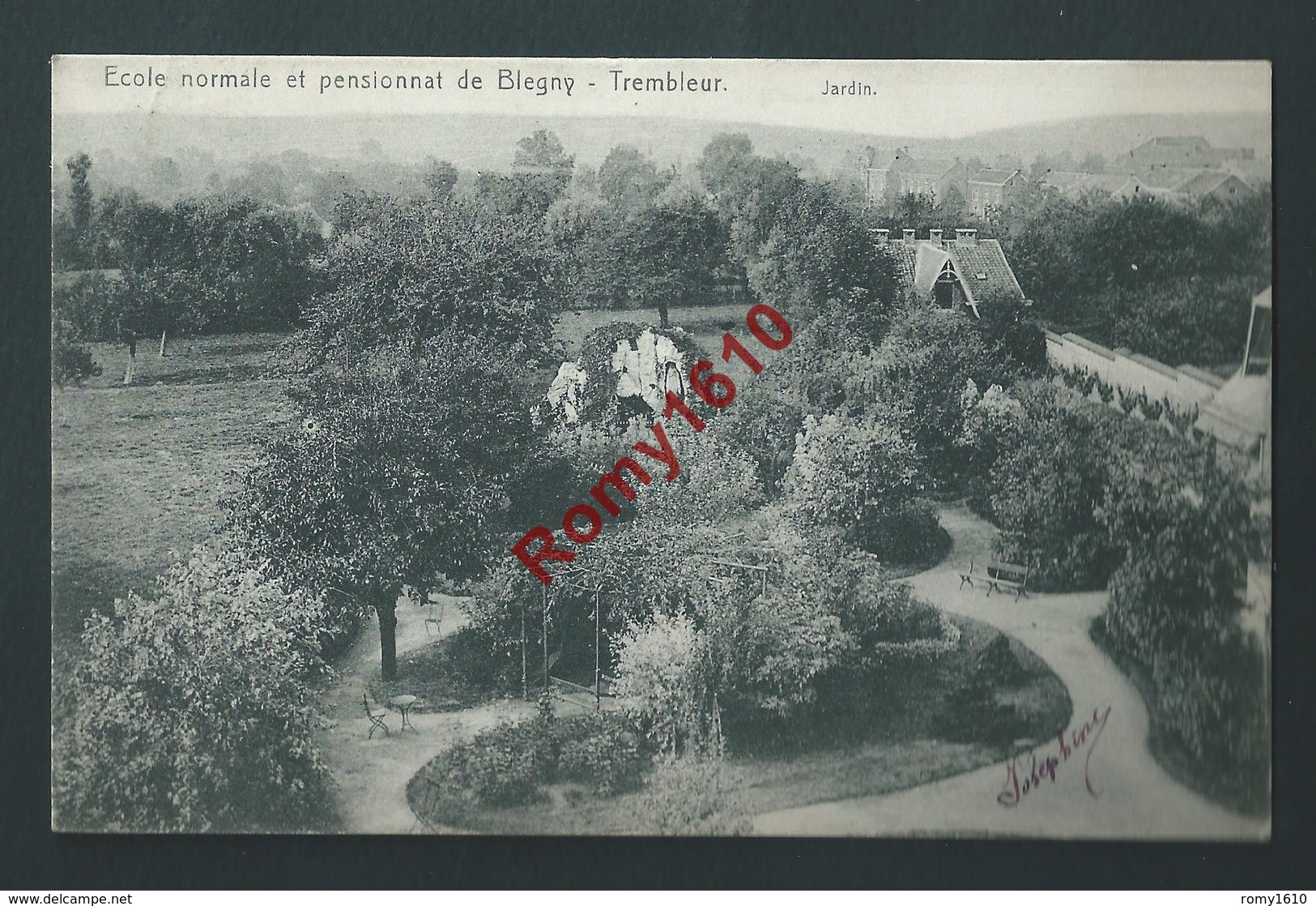 Ecole Normale Et Pensionnat De Blégny-Trembleur. Jardin - Blegny