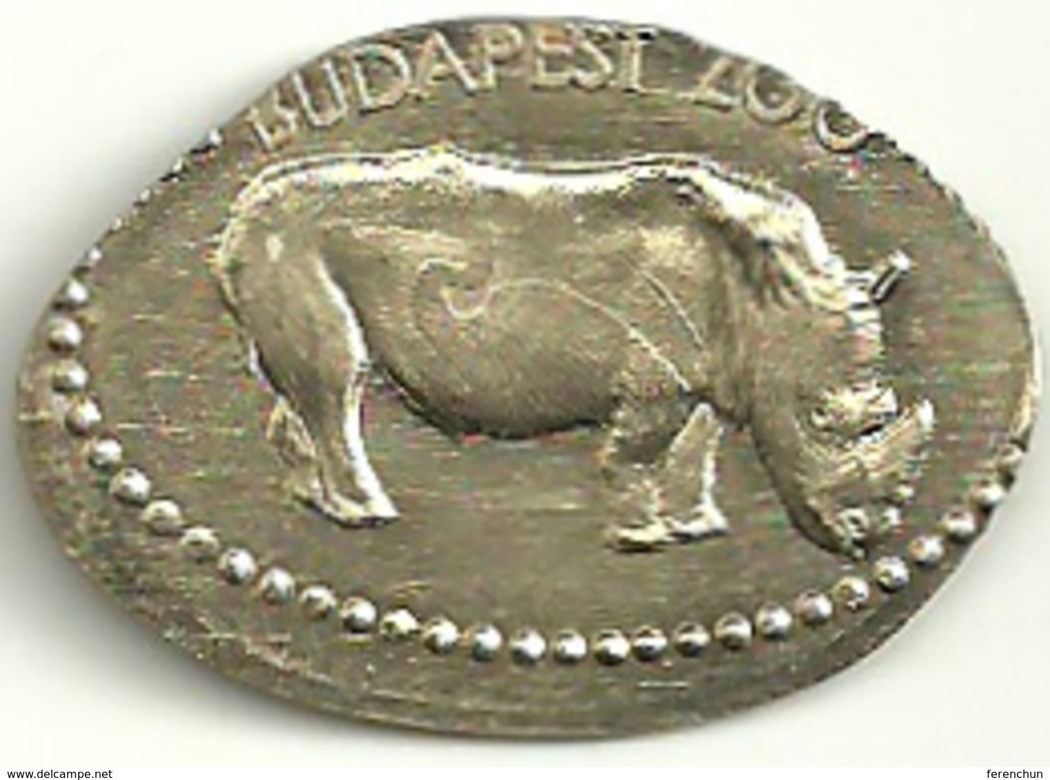 RHINOCEROS * RHINO * ANIMAL * TOKEN * Budapest Zoo Rhino 05 * Hungary - Other & Unclassified