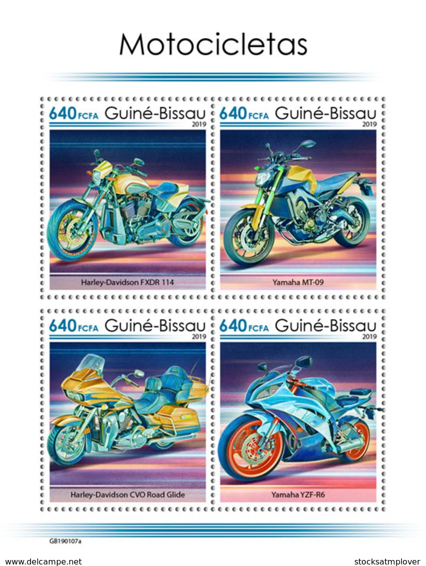 Guinea Bissau 2019 Motorcycles S201902 - Guinea-Bissau