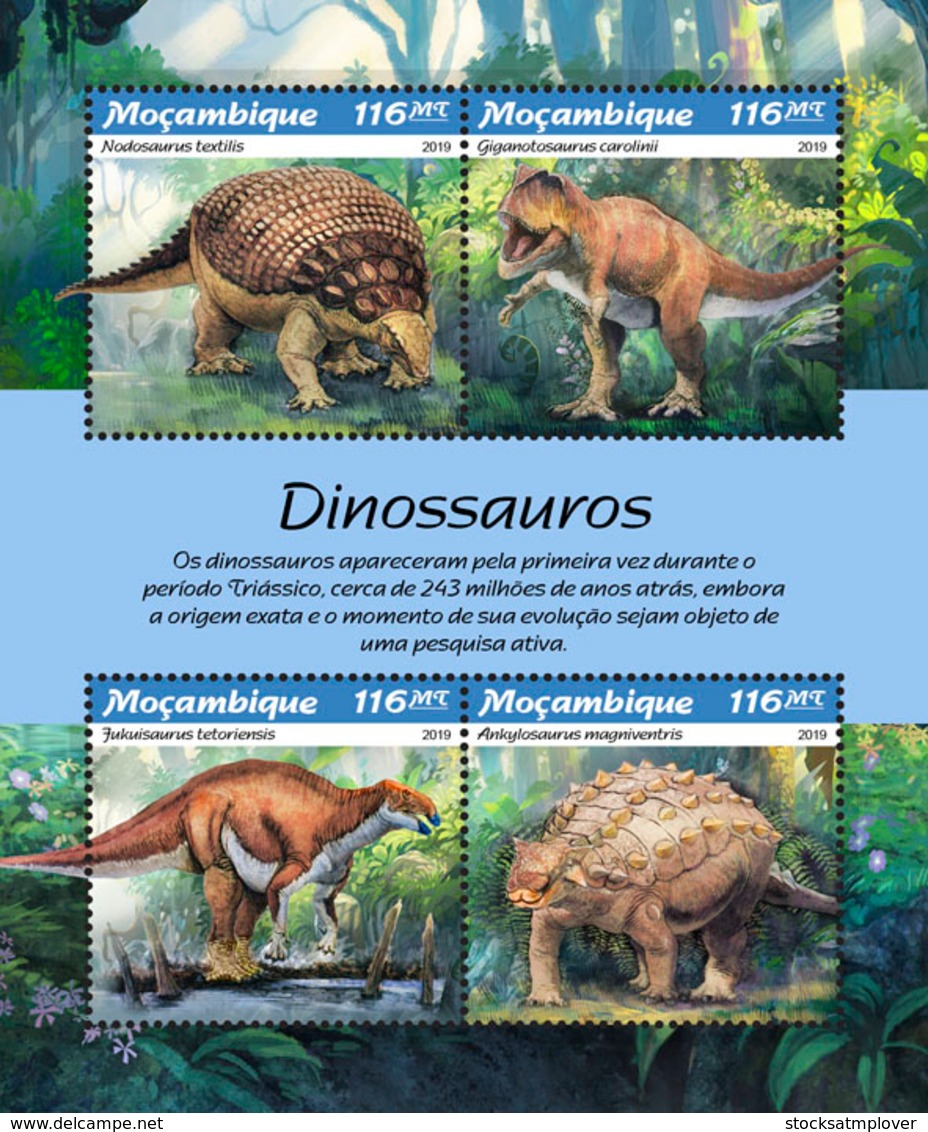 Mozambique  2019 Dinosaurs  S201902 - Mozambique