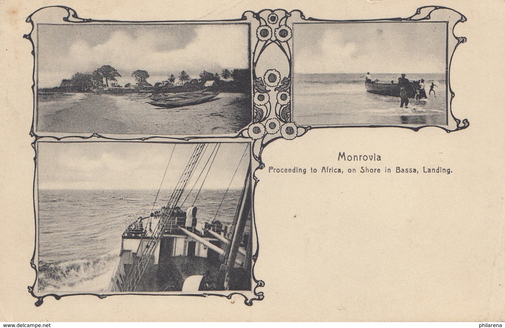 Liberia: Post Card Monrovia 1928 To Meggerdorf/Schleswig - Liberia