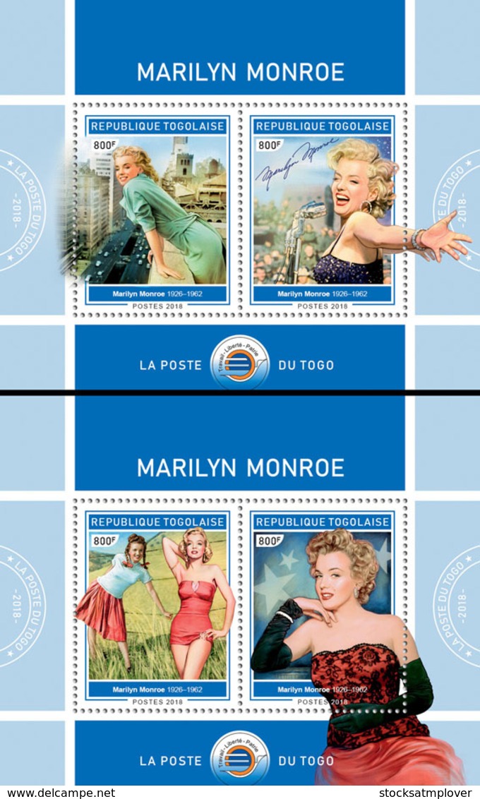 Togo  2018  Marilyn Monroe  S201902 - Togo (1960-...)