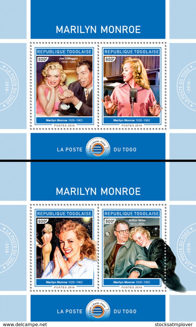 Togo  2018  Marilyn Monroe  S201902 - Togo (1960-...)