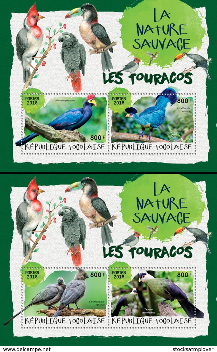 Togo  2018 Toucans  Birds Fauna   S201902 - Togo (1960-...)