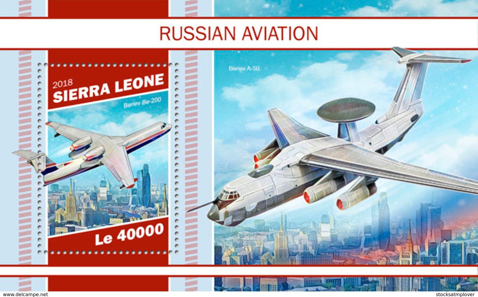 Sierra Leone   2018   Russian Aviation  Airplane  S201902 - Sierra Leona (1961-...)