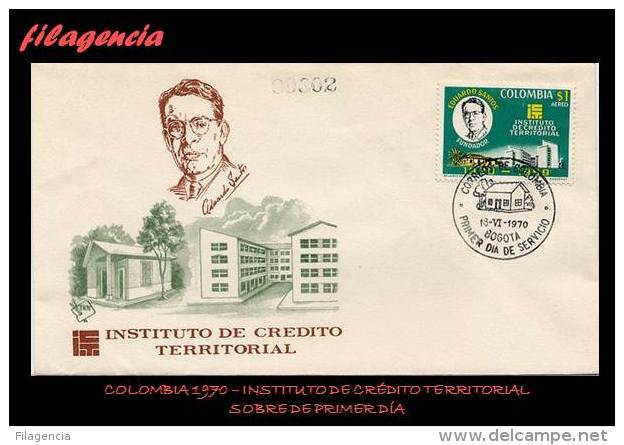 AMERICA. COLOMBIA SPD-FDC. 1970 INSTITUTO DE CRÉDITO TERRITORIAL - Colombie