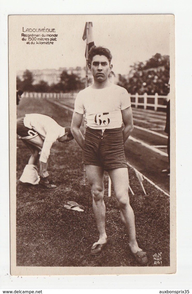 LADOUMEGUE - RECORDMAN DU MONDE DU 1500 METRES PLAT ET DU KILOMETRE - Athlétisme