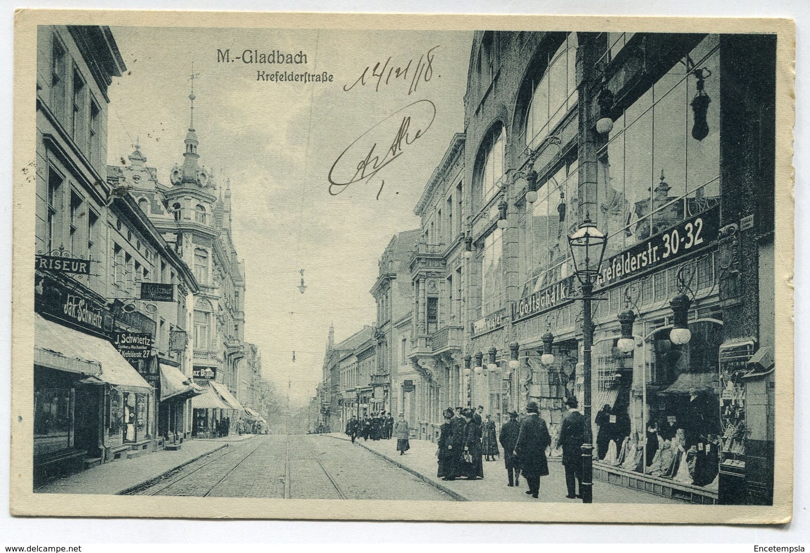 CPA - Carte Postale - Allemagne - Gladbach - Krefelderstrasse - 1918  (M7914) - Gladbeck