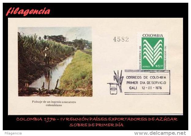AMERICA. COLOMBIA SPD-FDC. 1976 REUNIÓN DE PAÍSES LATINOAMERICANOS PRODUCTORES DE AZÚCAR - Colombie