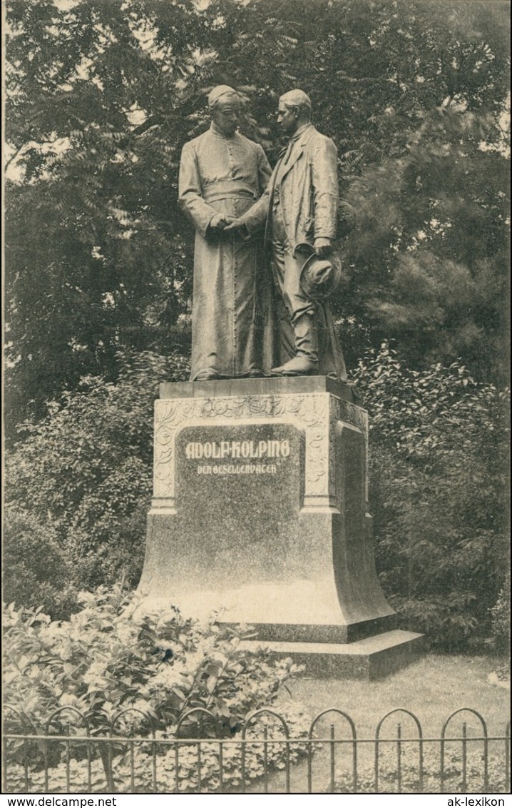 Ansichtskarte Köln Partie Am Kolping Denkmal 1909 - Koeln