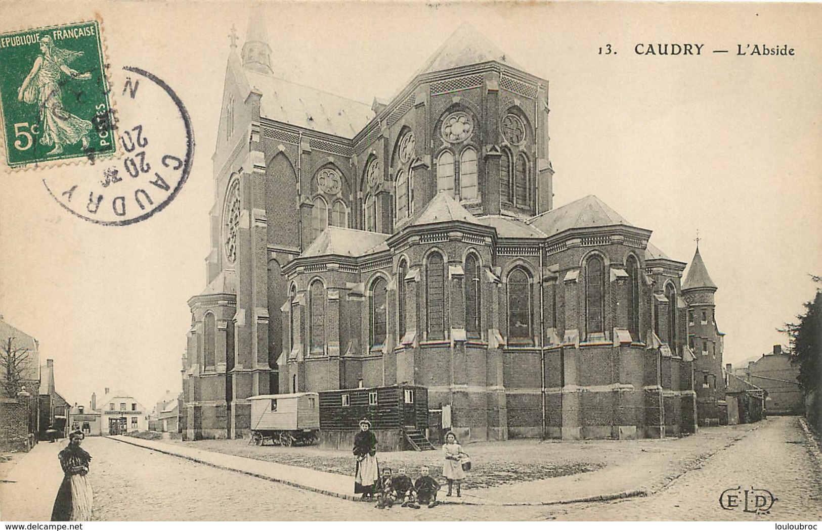 CAUDRY L'ABSIDE  AVEC ROULOTTES - Caudry