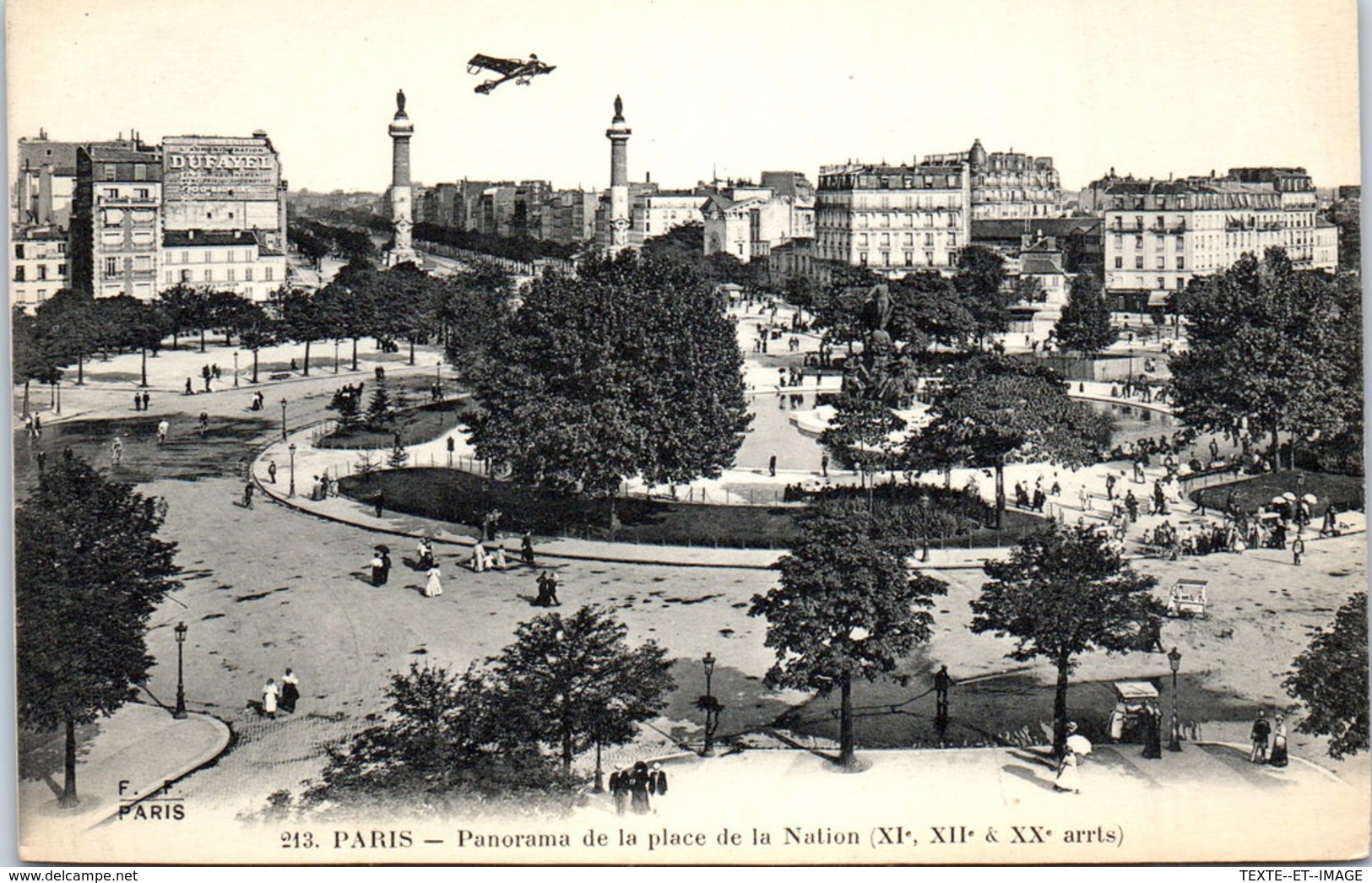 75011 PARIS - Panorama De La Place De La Nation - Arrondissement: 11