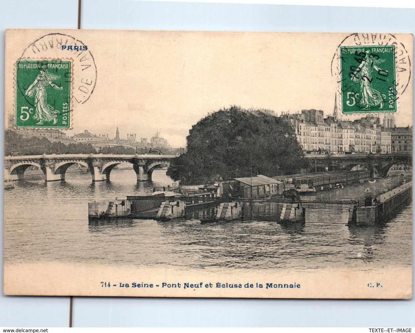 75 PARIS - La Seine, Le Pont Neuf Et L'écluse De La Monnaie - Nemesis