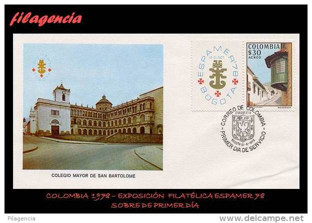 AMERICA. COLOMBIA SPD-FDC. 1978 EXPOSICIÓN FILATÉLICA ESPAMER 78 EN BOGOTÁ - Colombie