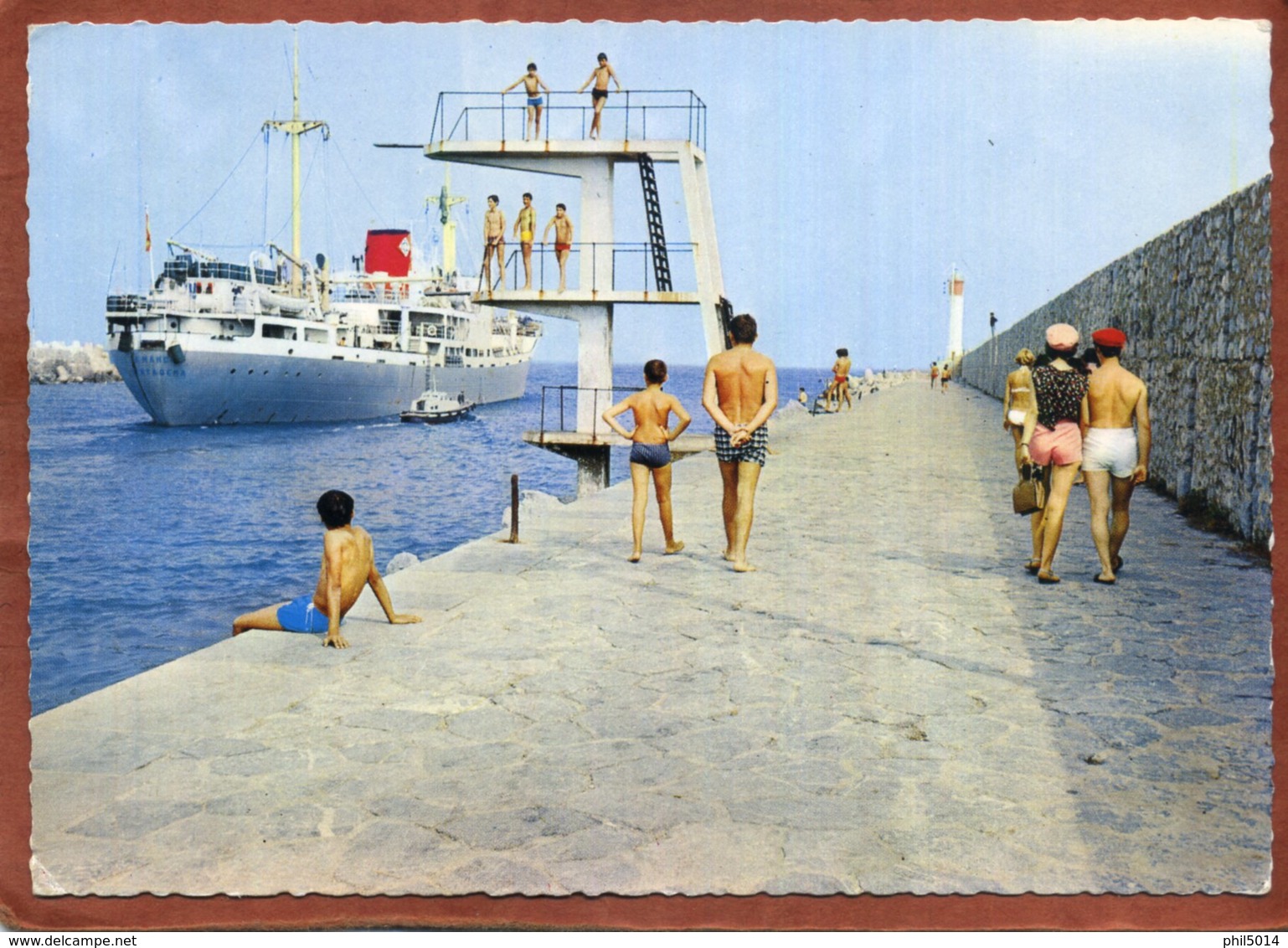 11  CPSM De PORT-LA-NOUVELLE  Jetée, Plongeoir, Navire...      Joli Plan Animé     1978      Très Bon état - Port La Nouvelle