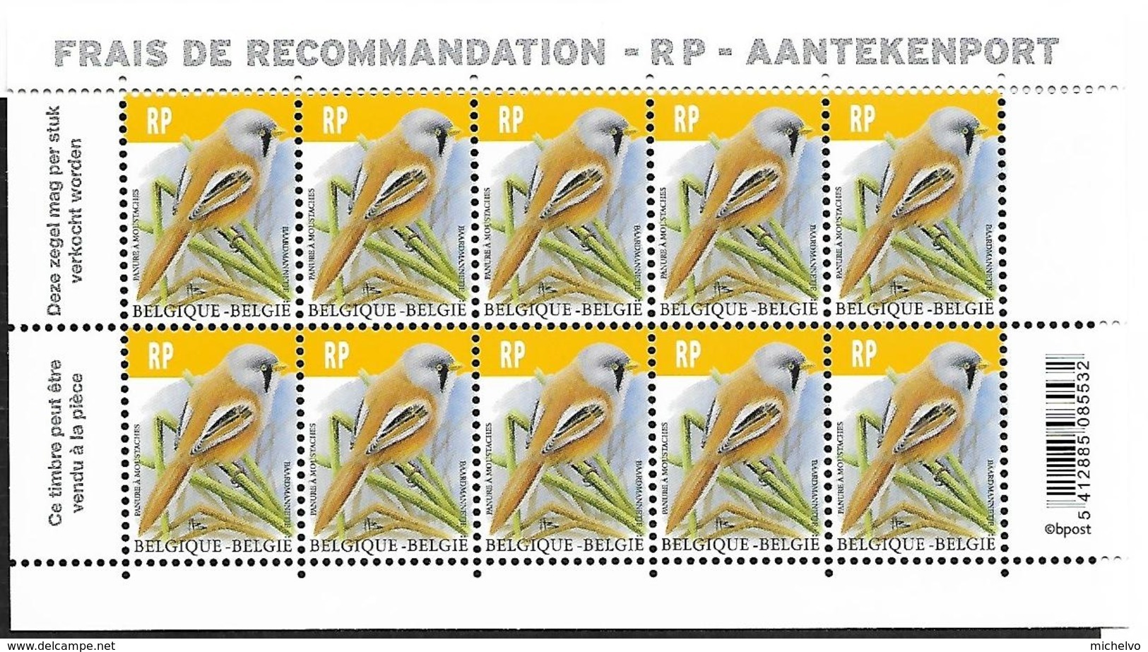 Belg 2019 - Parure à Moustache ** - Unused Stamps