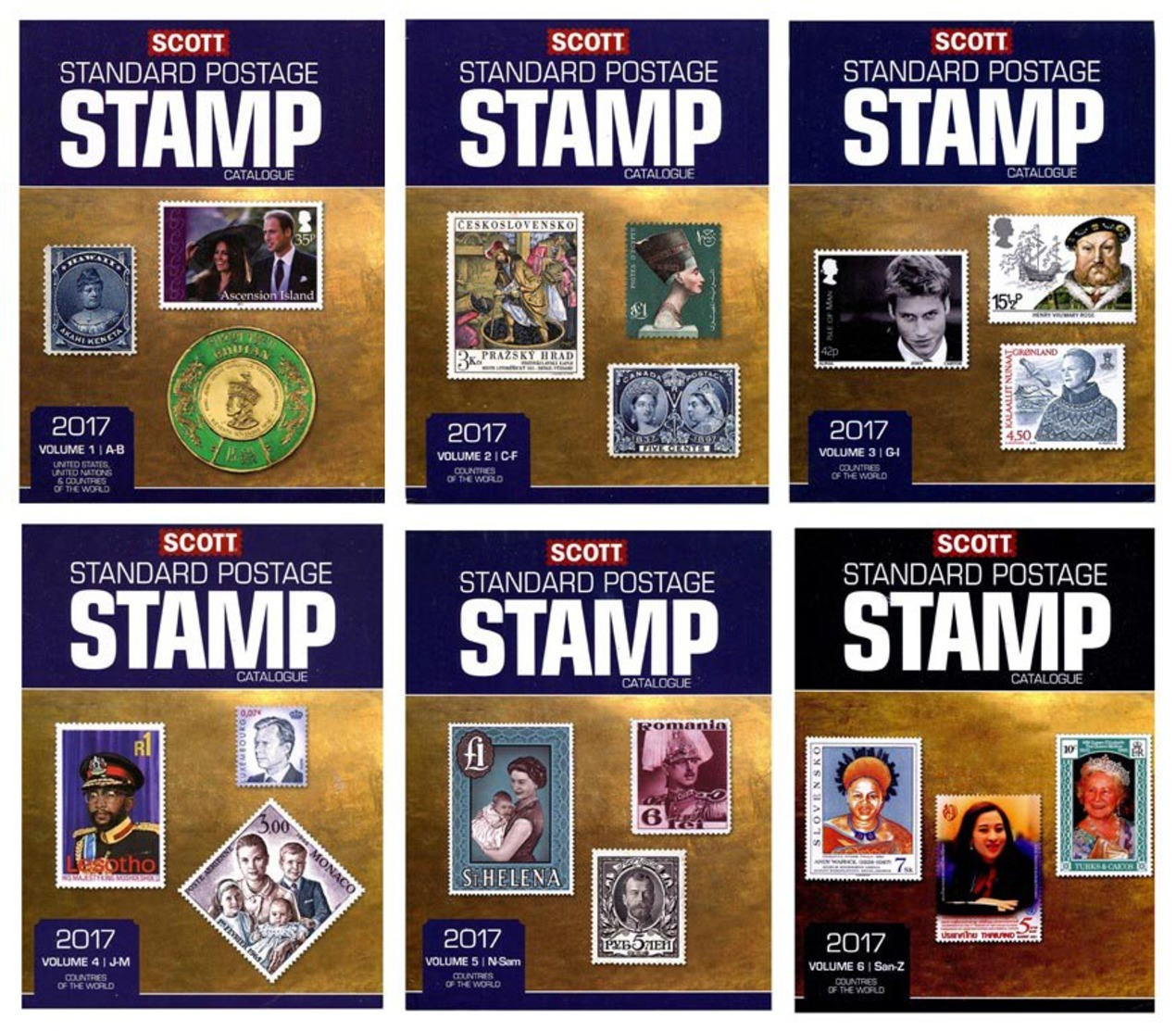 2017 Scott Standard Postage Stamp Catalogue In 6 Vol On DVD - Collections (en Albums)