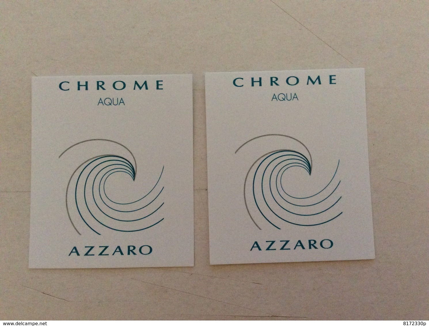2 Cartes Azzaro Chrome Acqua - Modern (from 1961)