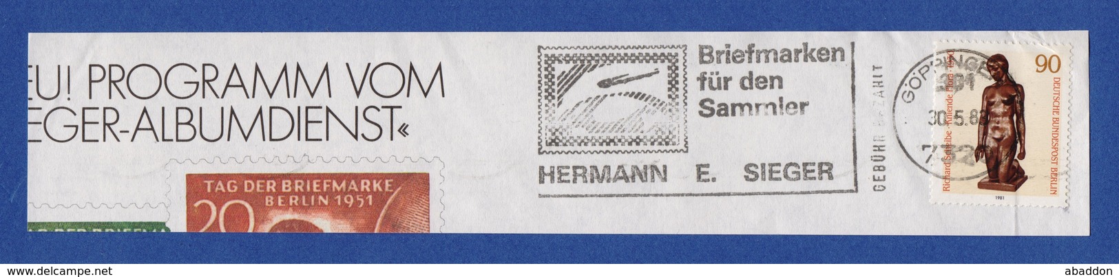 BRD MWSt Gebühr Bezahlt - LORCH, Sieger - Briefmarken Für Den Sammler 1983 - Zeppeline