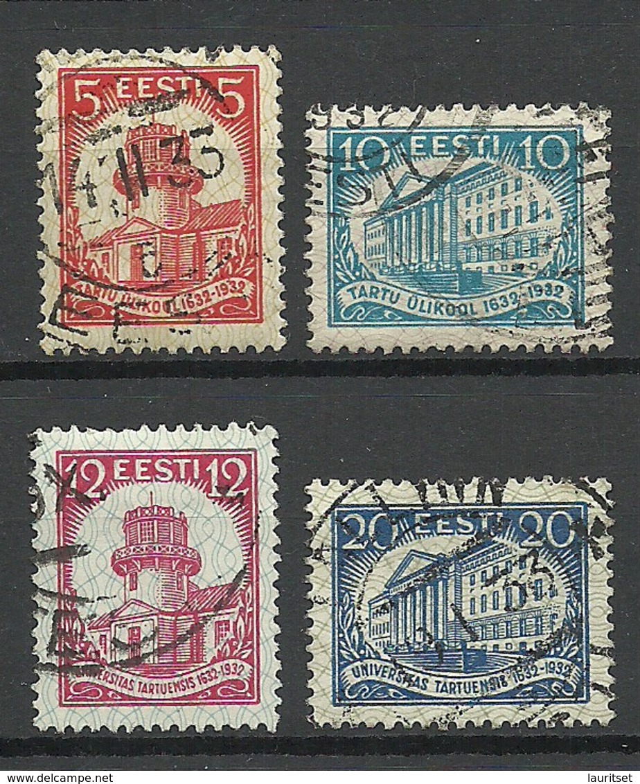 Estland Estonia 1932 Universität Dorpat Tartu Michel 94 - 97 O - Estland