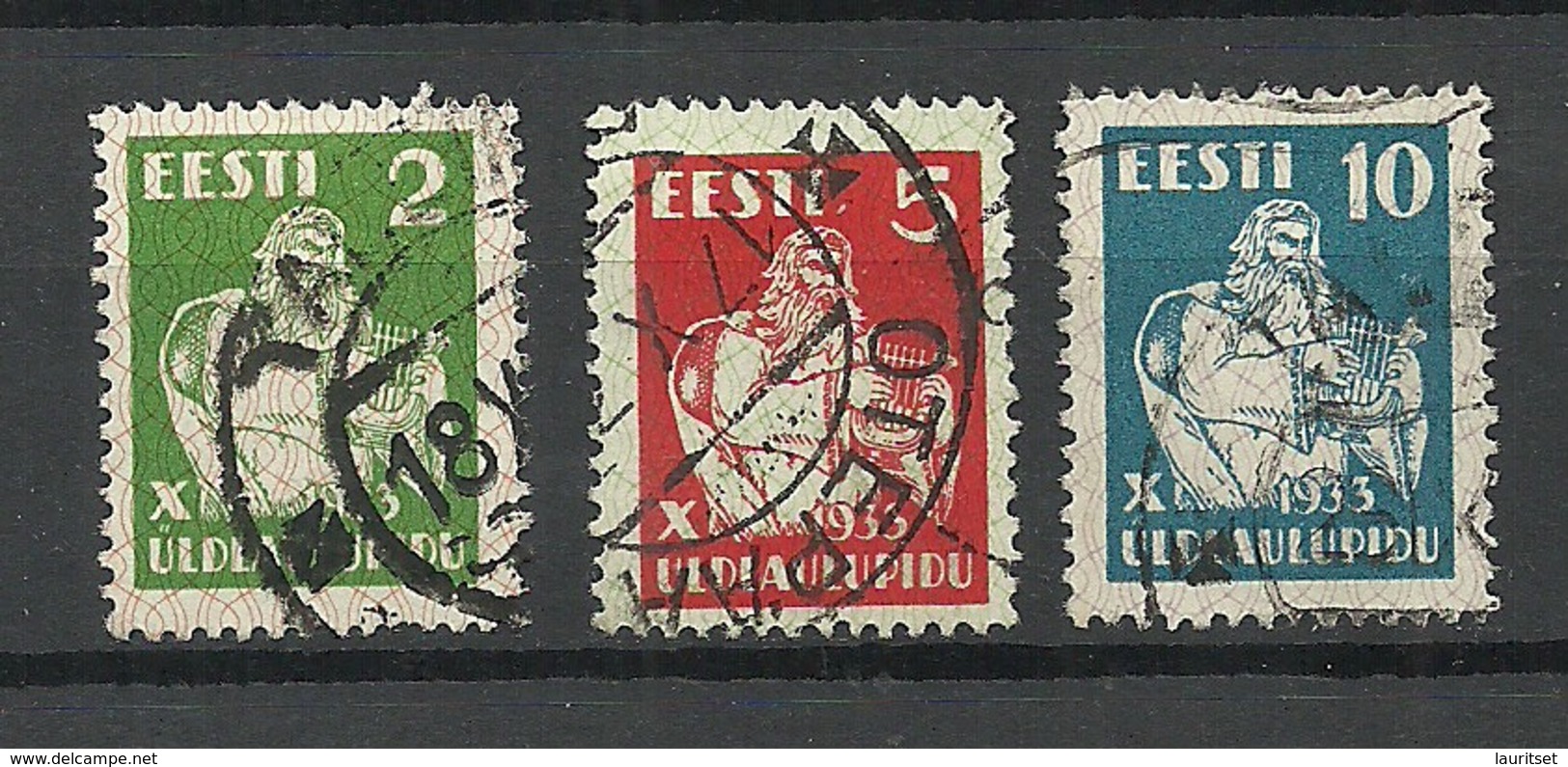 ESTLAND Estonia 1933 Michel 99 - 101 O - Estonia