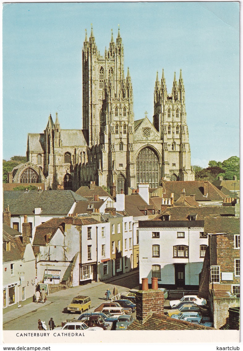 Canterbury: VOLVO 145, BEDFORD CA PICK-UP, AUSTIN MINI COUNTRYMAN, SIMCA 1100 - Cathedral From The Friars - Toerisme