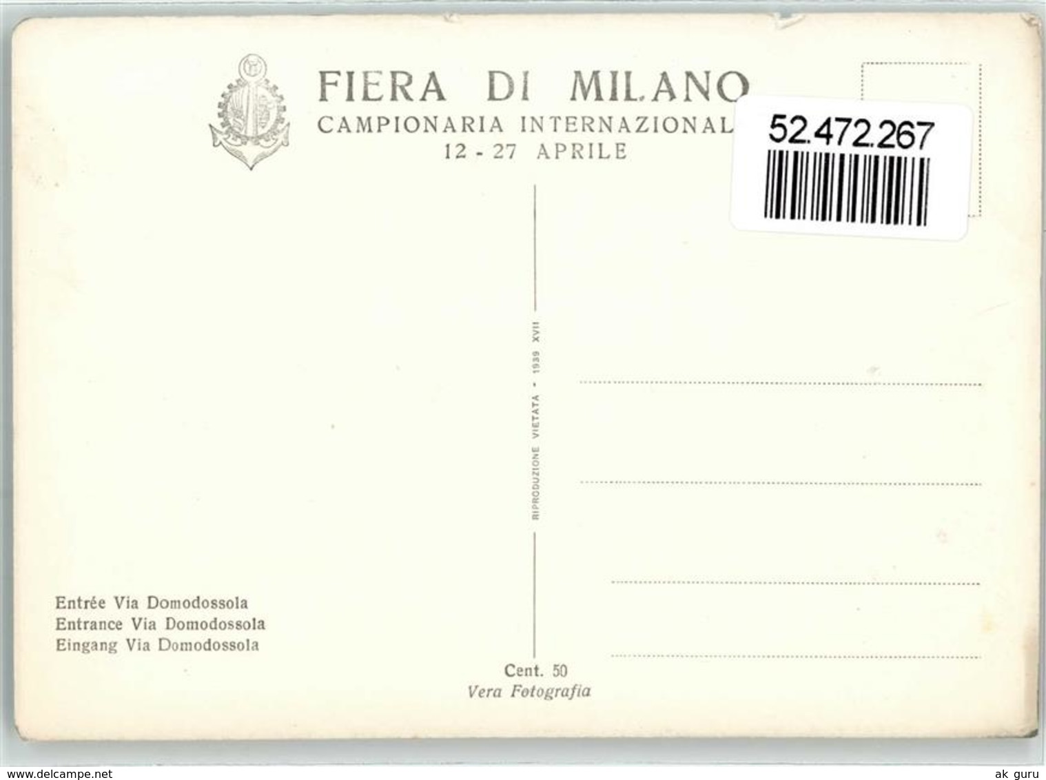 52472267 - Milano - Altri & Non Classificati