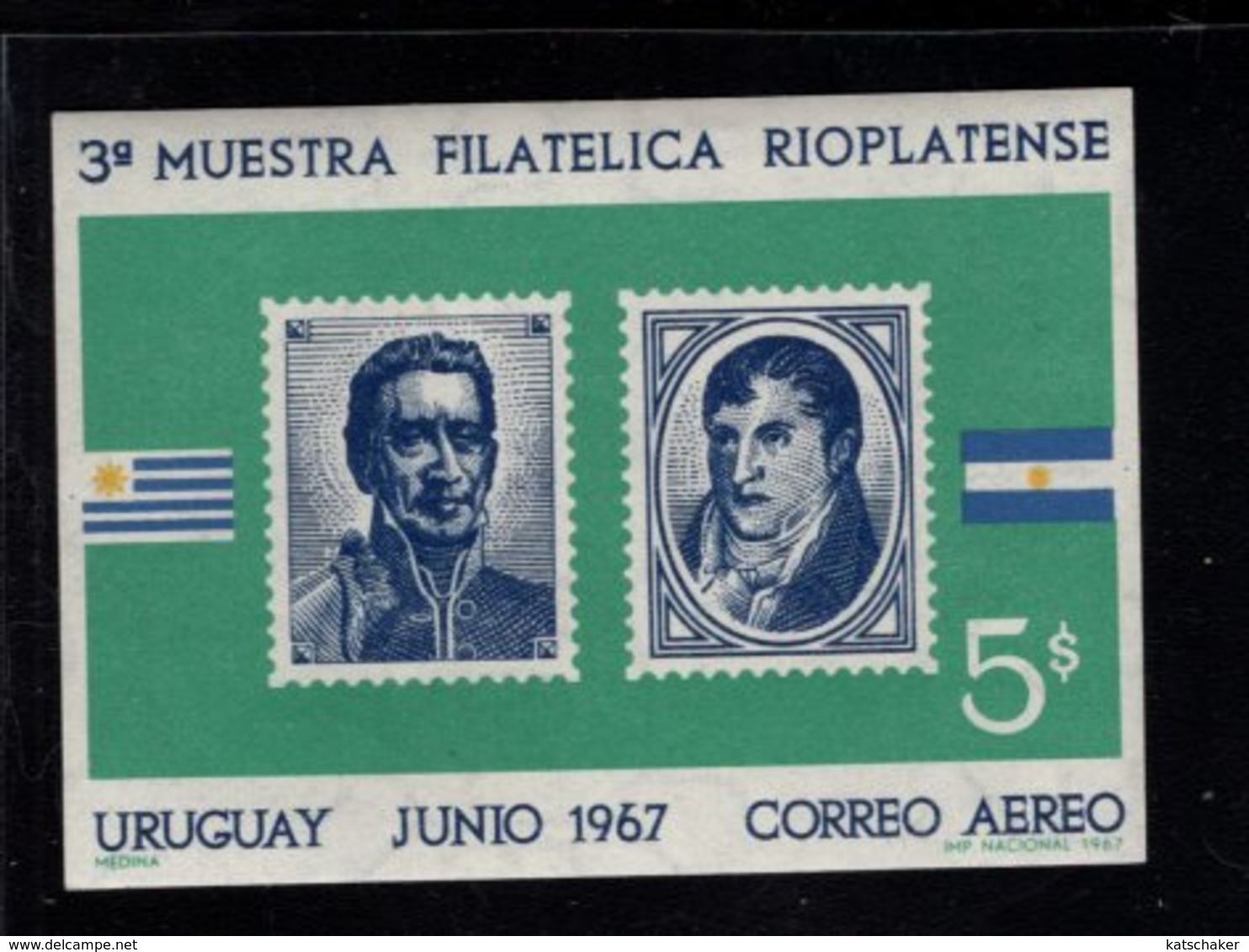 739741847  POSTFRIS MINT NEVER HINGED POSTFRISCH EINWANDFREI  SCOTT C319 3RD RIO DE LA PLATA STAMP SHOW - Uruguay