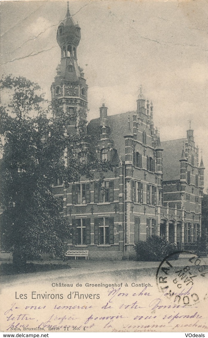 CPA - Belgique - Antwerpen - Anvers - Château De Groeningenhof à Contich - Brasschaat