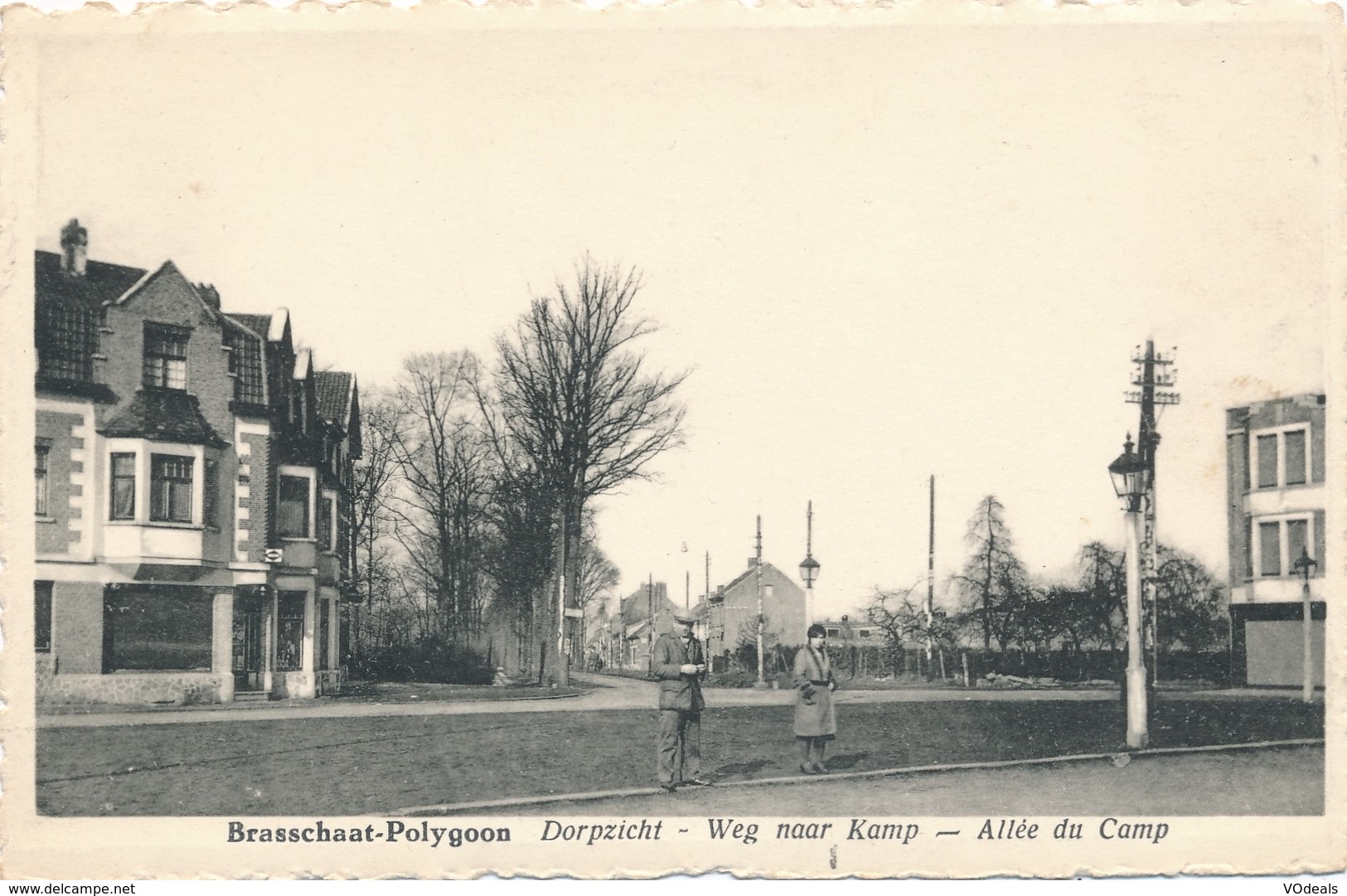 CPA - Belgique - Brasschaat-Polygoon - Dorpzicht - Weg Naar Kamp - Brasschaat