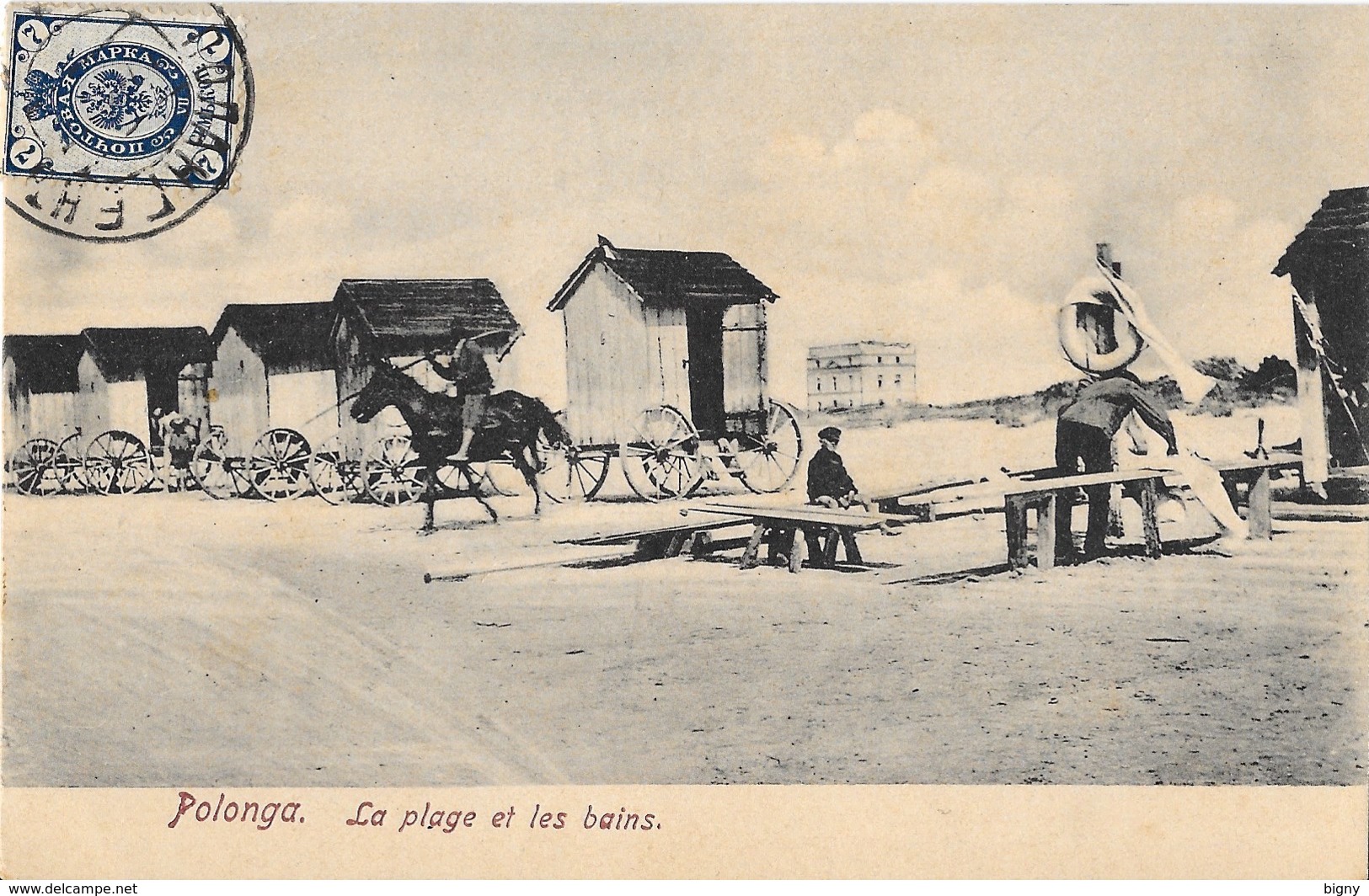 LITUANIE " POLONGA " La Plage Et Les Bains - Litauen