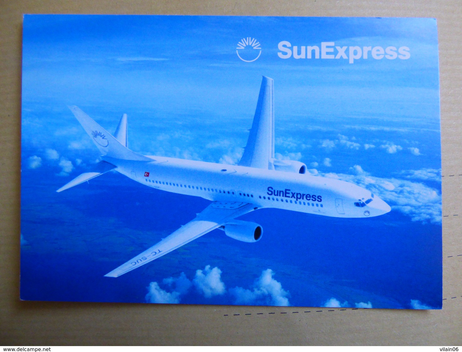 SUN EXPRESS  B 737    AIRLINE ISSUE / CARTE COMPAGNIE - 1946-....: Era Moderna