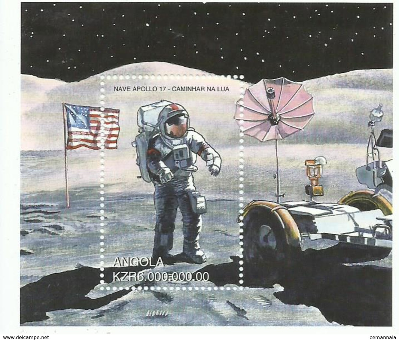 ANGOLA HOJA BLOQUE TEMA ESPACIAL    MNH  ** - Angola