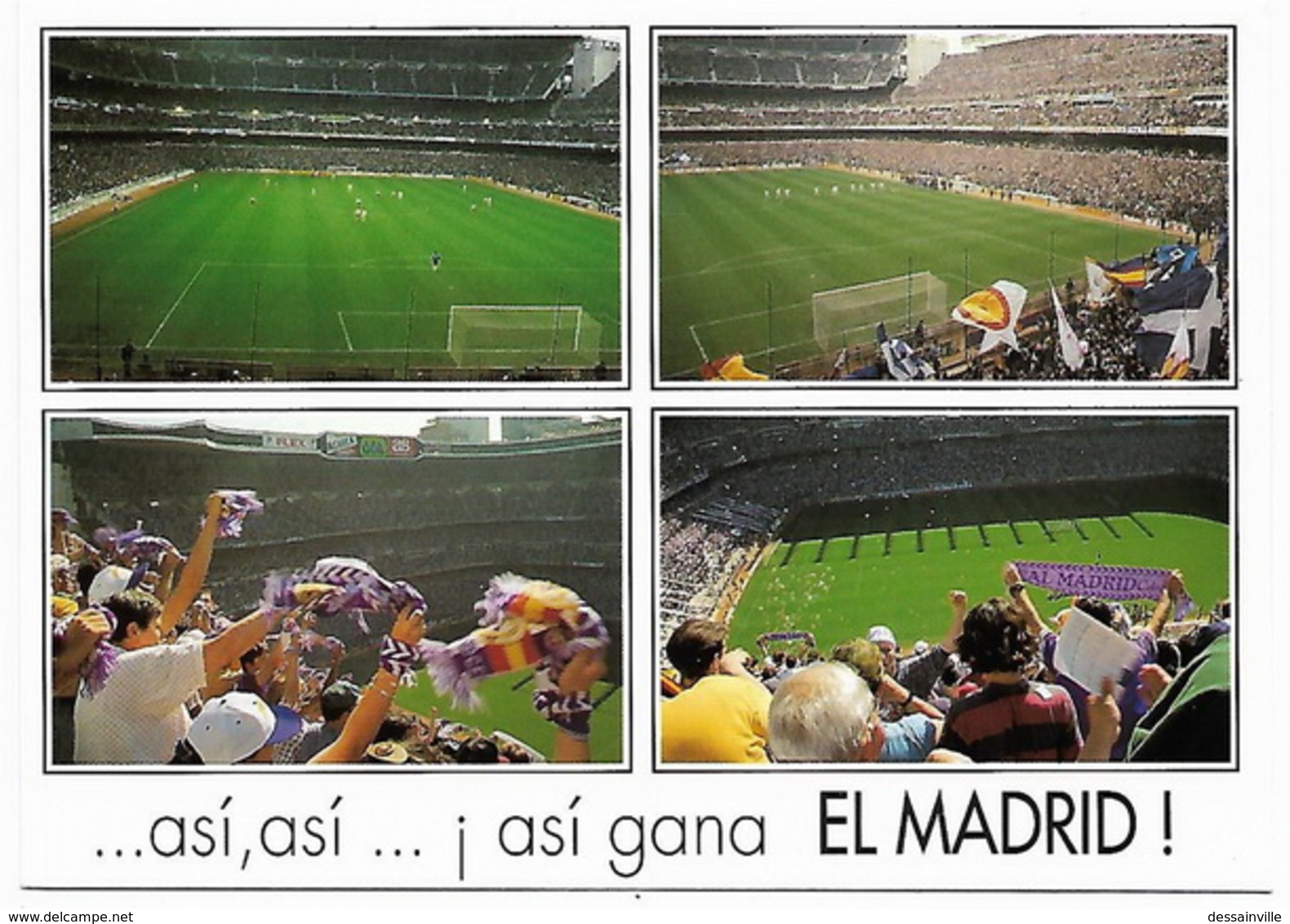 FOOTBALL ESPAÑA MADRID - Estadio Santiago Bernabeu - Asi Gana EL MADRID - Fútbol