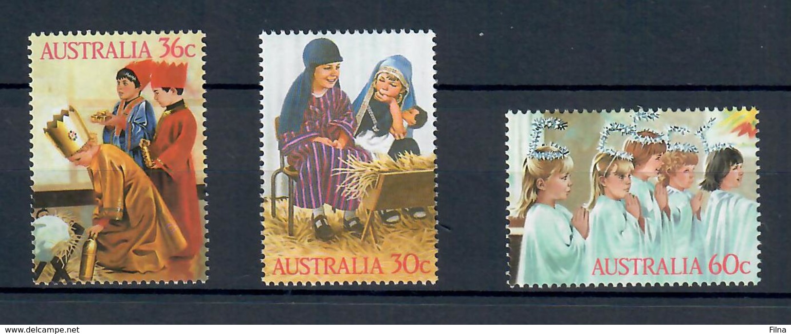 AUSTRALIA 1986 - NATALE  - SERIE COMPLETA - MNH ** - Mint Stamps