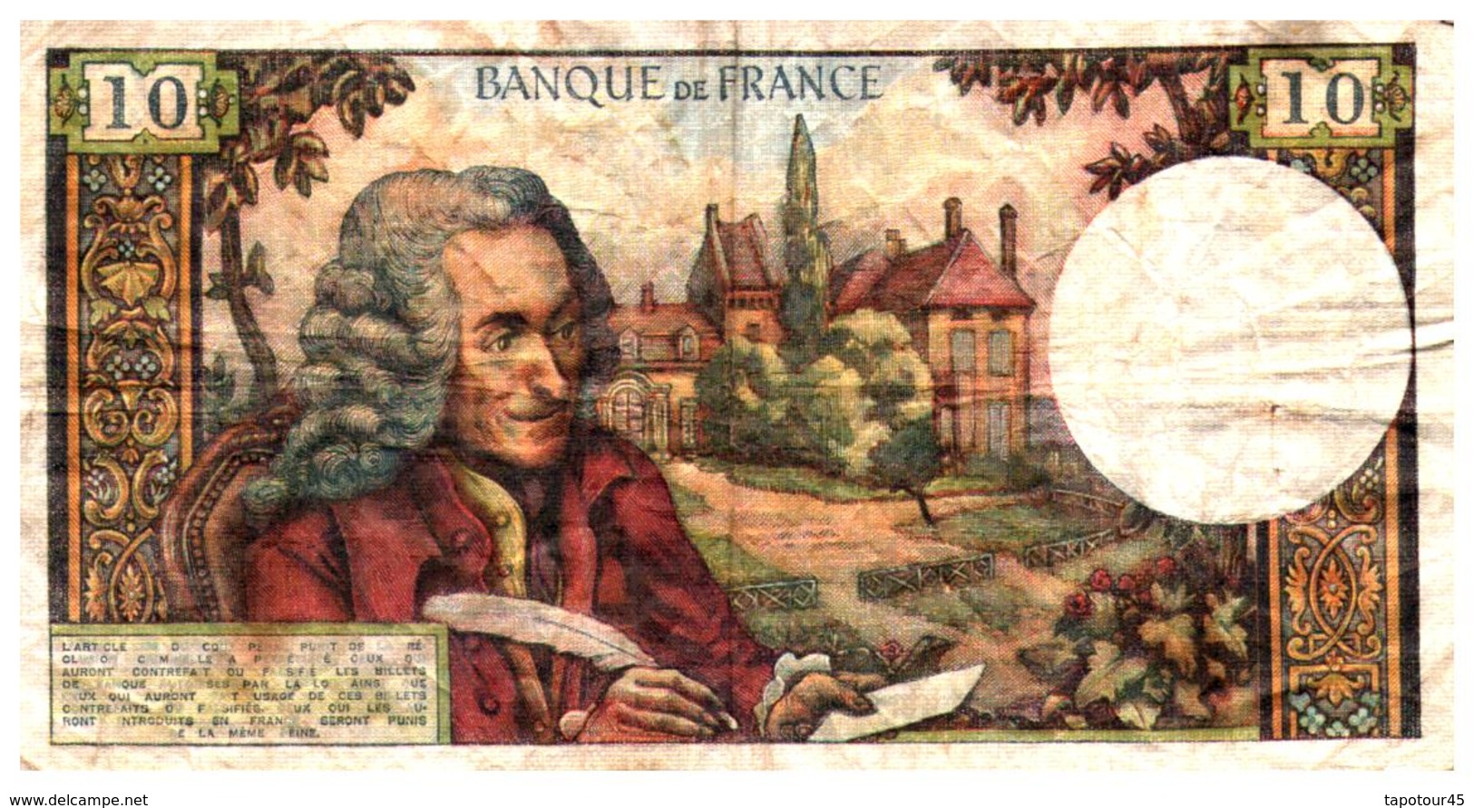 Billet > France > 10 Francs 1972 - 10 F 1963-1973 ''Voltaire''