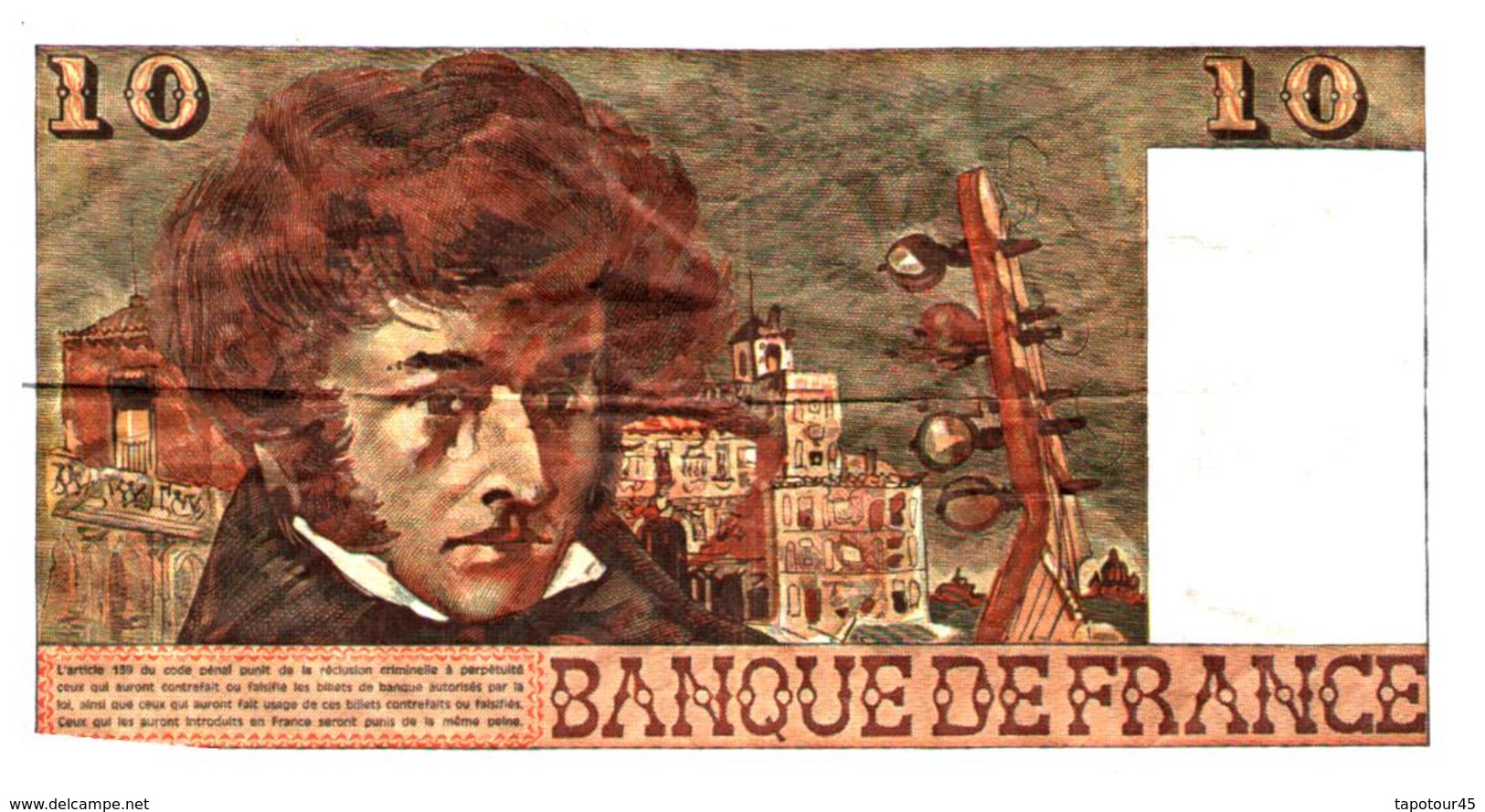 Billet  >  France > 10  Francs  1976 - 10 F 1972-1978 ''Berlioz''