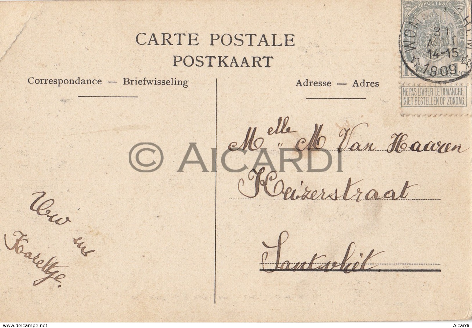 Postkaart/Carte Postale WOMMELGEM Château D'Hulgenrode 1909 (C210) - Wommelgem