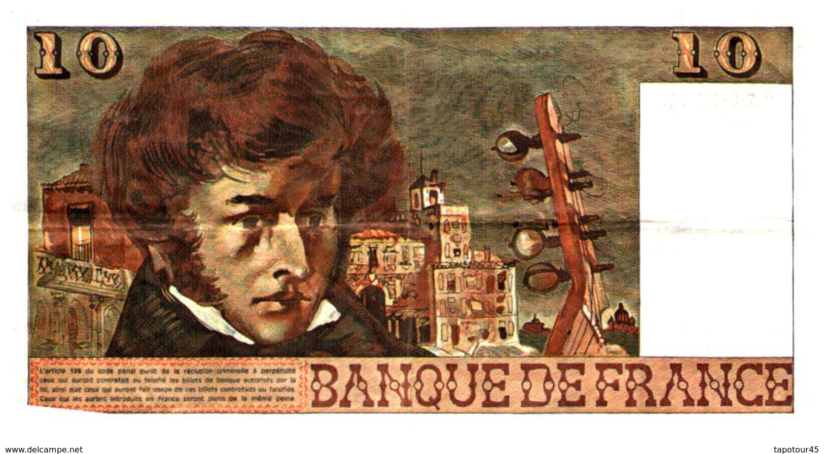 Billet  >  France > 10  Francs  1975 - 10 F 1972-1978 ''Berlioz''