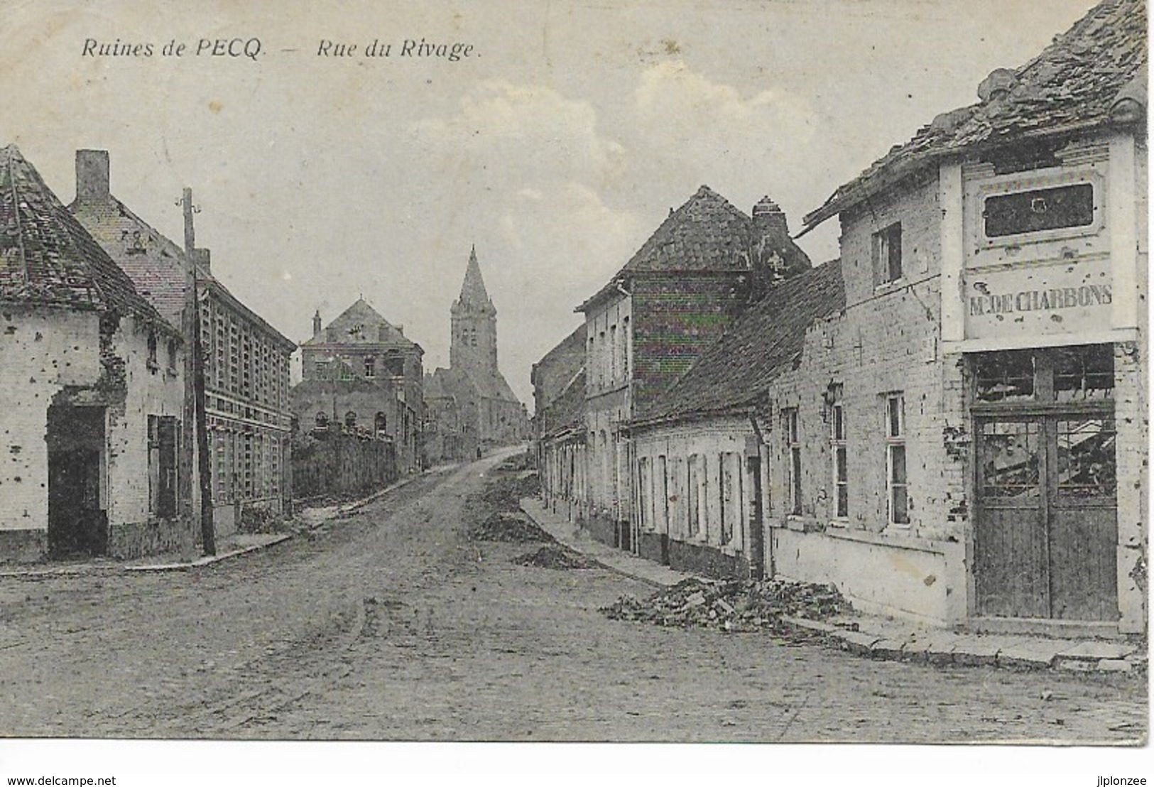 PECQ  LES RUINES   Rue Du Rivage. - Pecq