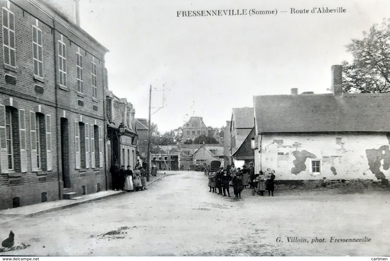 80 FRESSENEVILLE ROUTE D'ABBEVILLE PETITE ANIMATION - Autres & Non Classés