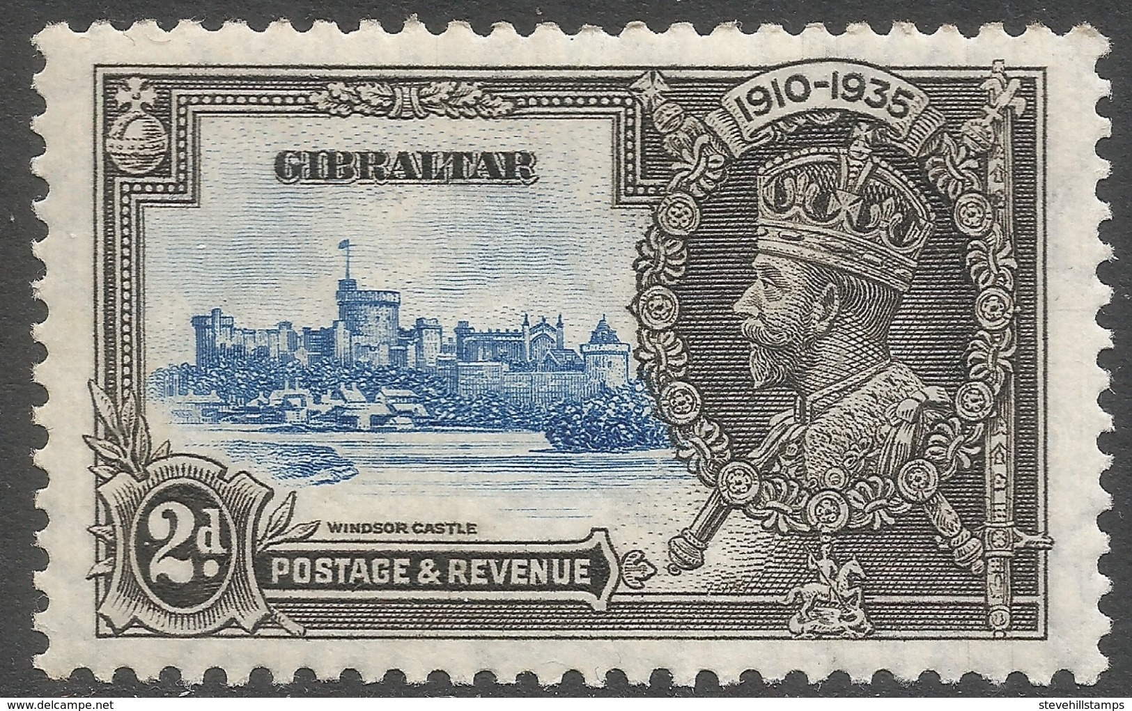 Gibraltar. 1935 KGV Silver Jubilee. 2d MH. SG114 - Gibraltar