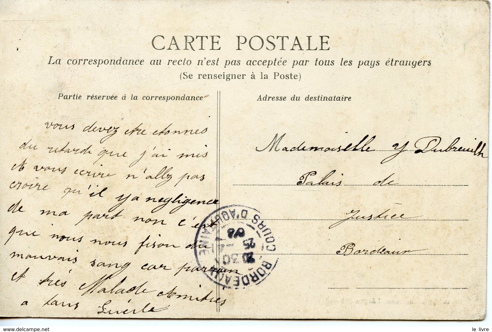 892. CPA 33 CARTE EN PARTIE DEDOUBLEE. SAINT-MACAIRE. LE VIEUX PORT 1908 - Otros & Sin Clasificación