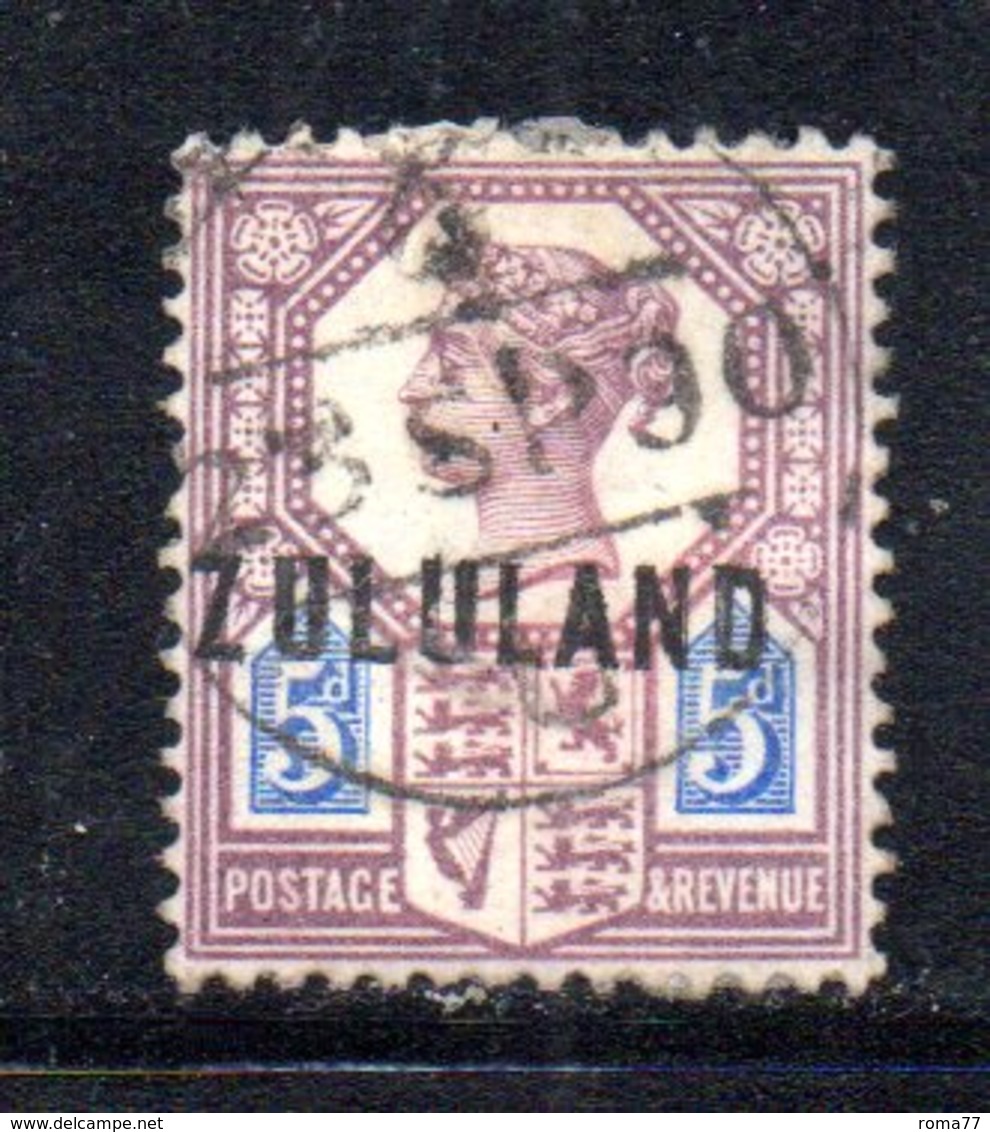 XP4610 - ZULULAND 1888 , Yvert N. 7  Usato (2380A) . - Zoulouland (1888-1902)