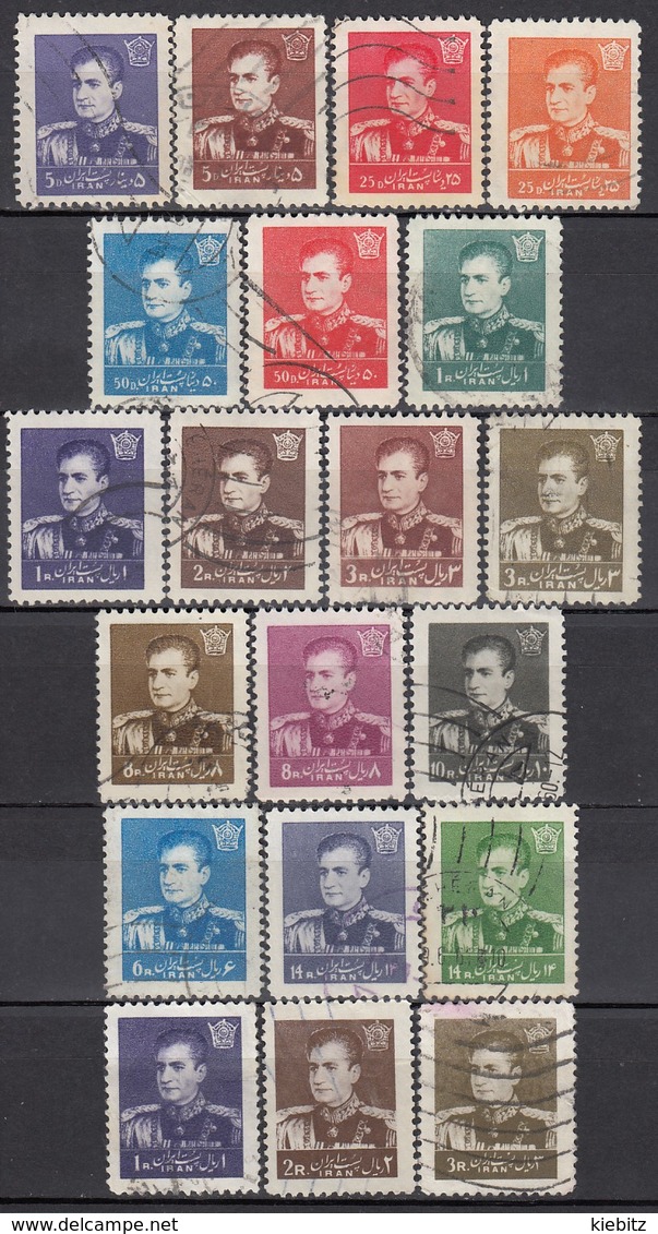 IRAN 1958 - MiNr: 1030-1098  Lot 20x   Used - Irán