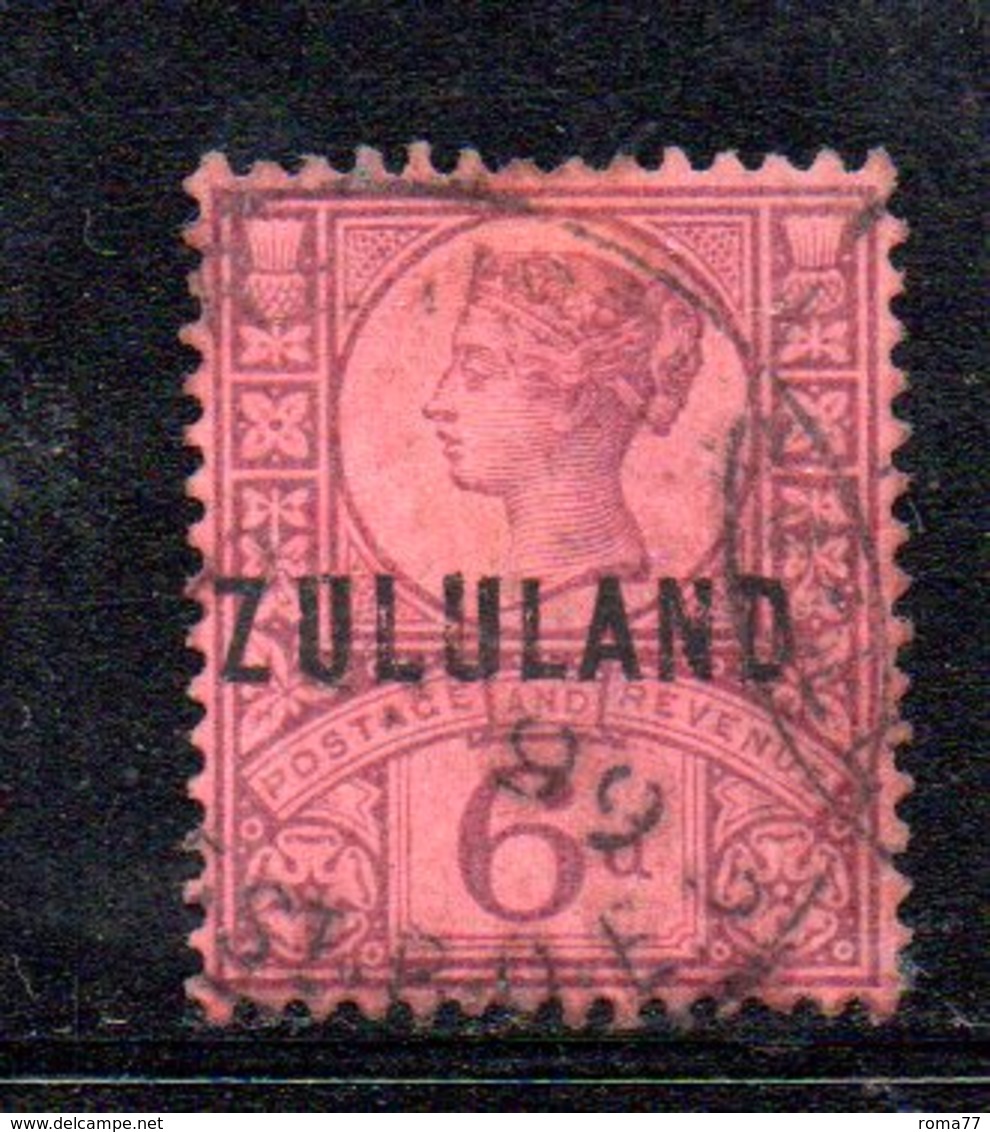 XP4612 - ZULULAND 1888 , Yvert N. 8  Usato (2380A) . - Zoulouland (1888-1902)