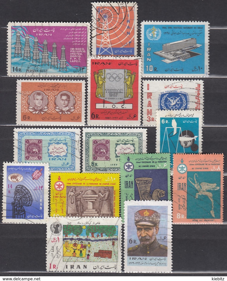 IRAN 1966 - 1971   Lot 15x  Used - Iran