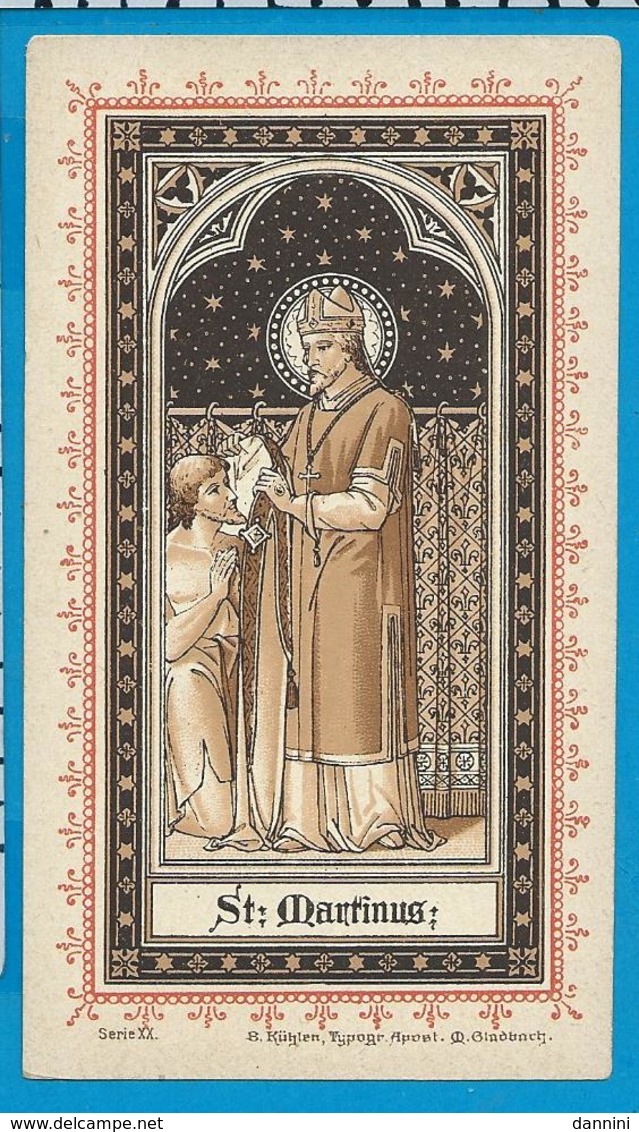 Holycard    B. Kûhlen   St. Martinus - Imágenes Religiosas