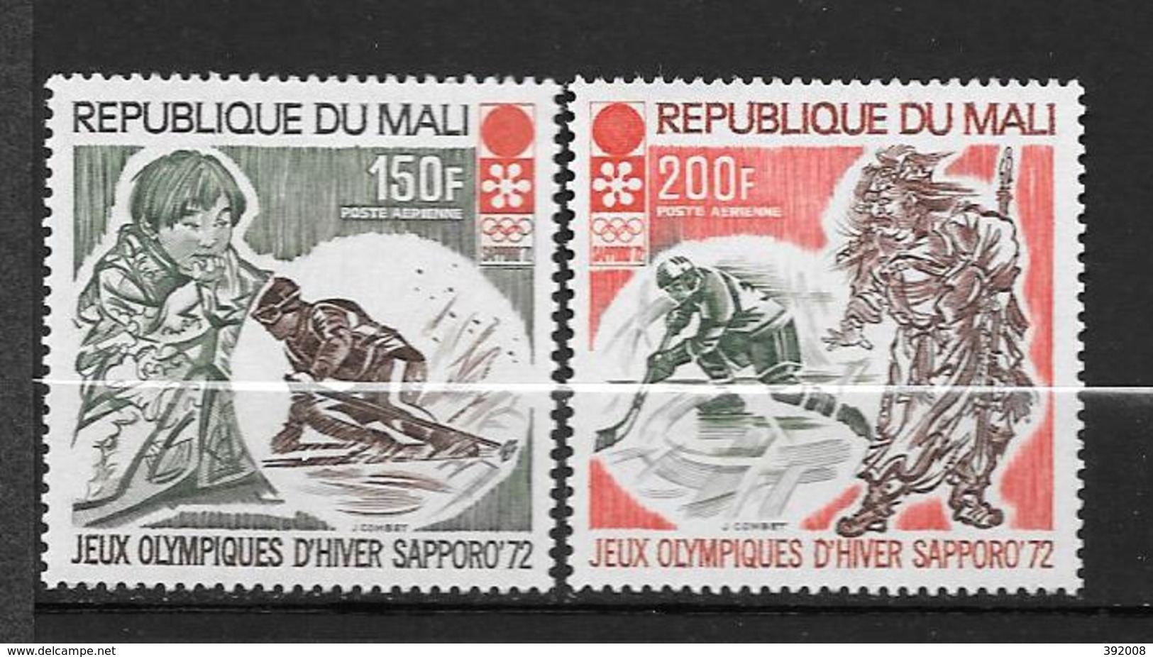 PA - 1972 - N° 140 à 141 **MNH - Jeux Olympiques De Sapporo - Mali (1959-...)